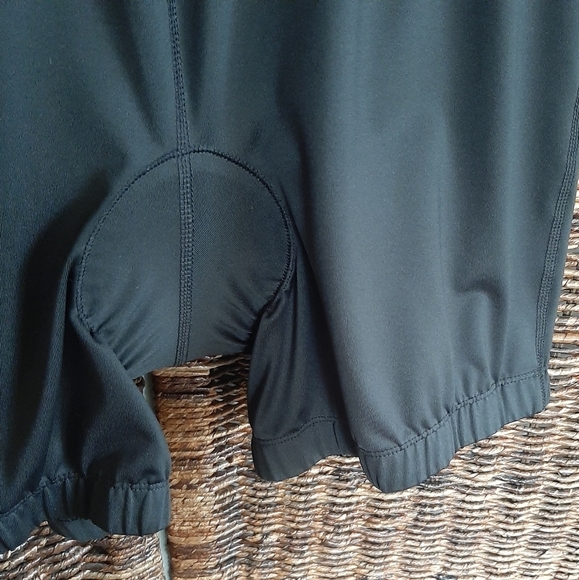 L.L. Bean Padded Seat Bike Shorts Women's Large Black Cycling Performance 286034 - Picture 3 of 6